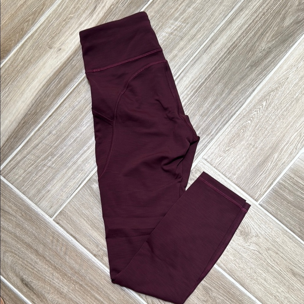 Lululemon Athletica Deep Burgundy Leggings